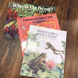 3 Animal Books Nature Science Children's Paperbacks